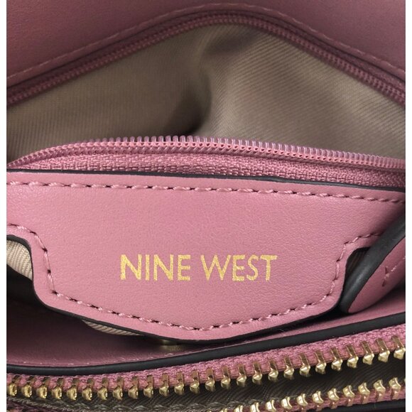 Nine West Womens Dusty Orchid Crossbody Purse Bag Purple - Picture 10 of 15